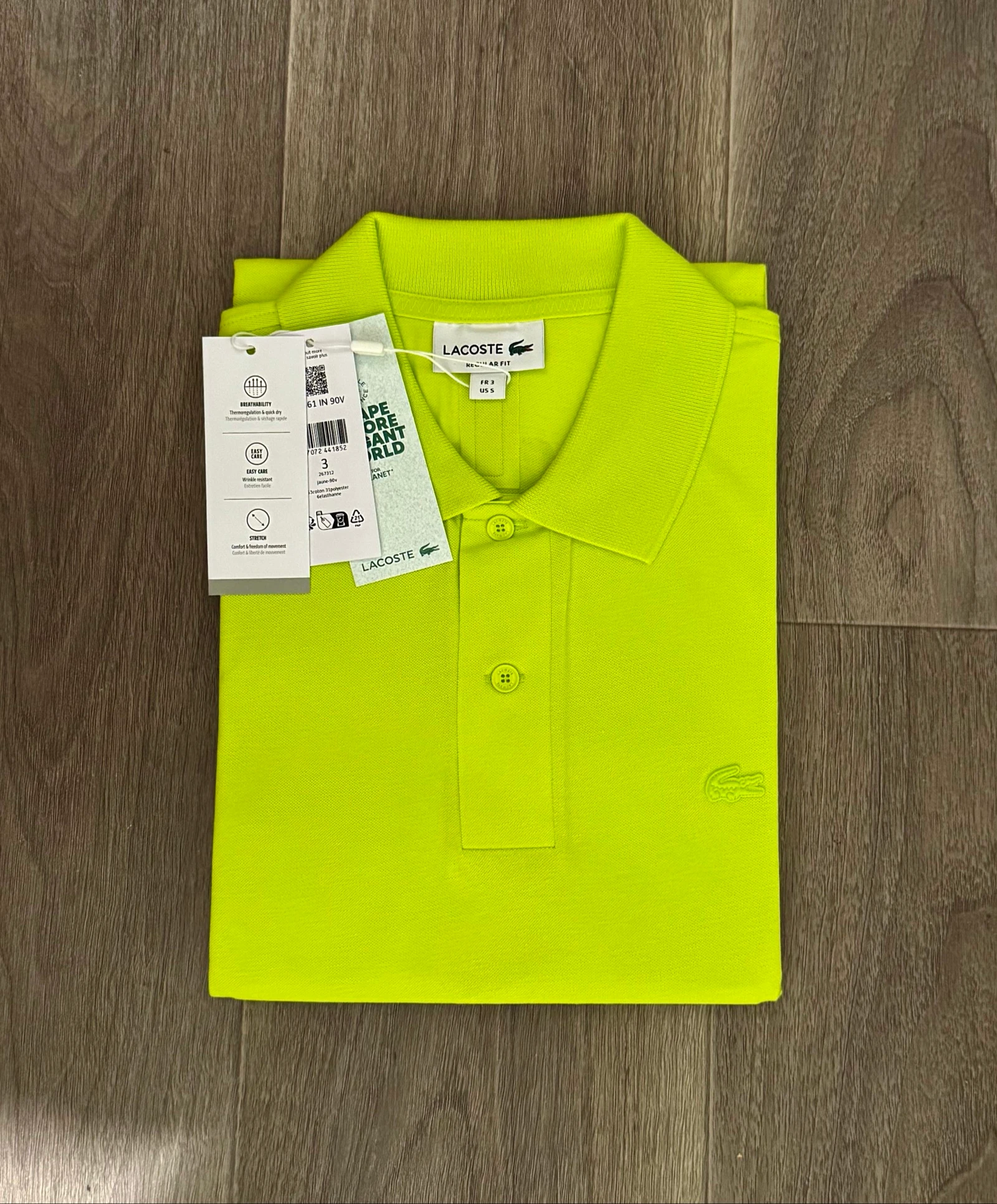 Polo Lacoste authentique neuf taille S